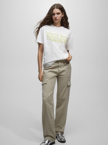 Pull&Bear Koszulka w kolorze szary