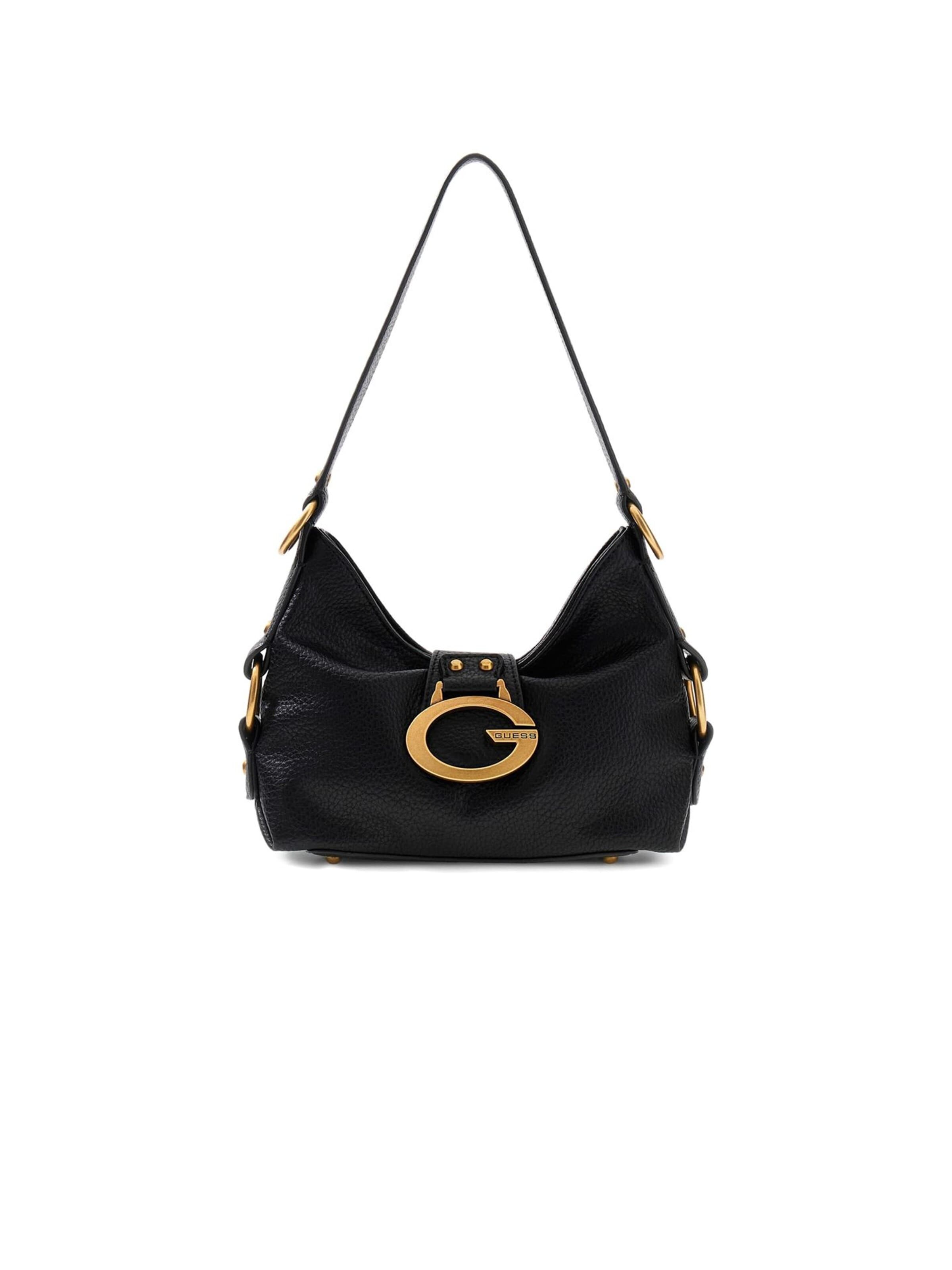 GUESS Schoudertas 'Guess Shoulder Bag Black' in Zwart: voorkant