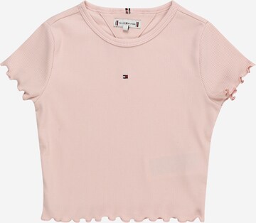 TOMMY HILFIGER Tričko 'ESSENTIAL' – pink: přední strana