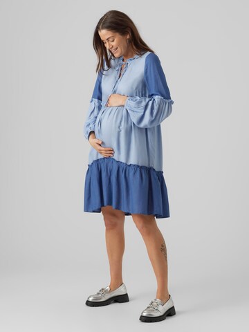 MAMALICIOUS Sukienka 'Zigga' w kolorze niebieski