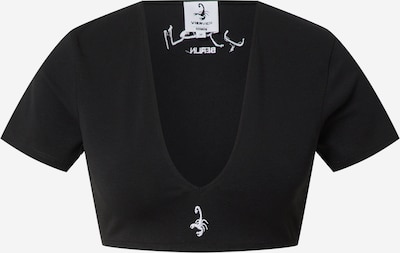 VIERVIER T-shirt 'Wiebke' en noir, Vue avec produit