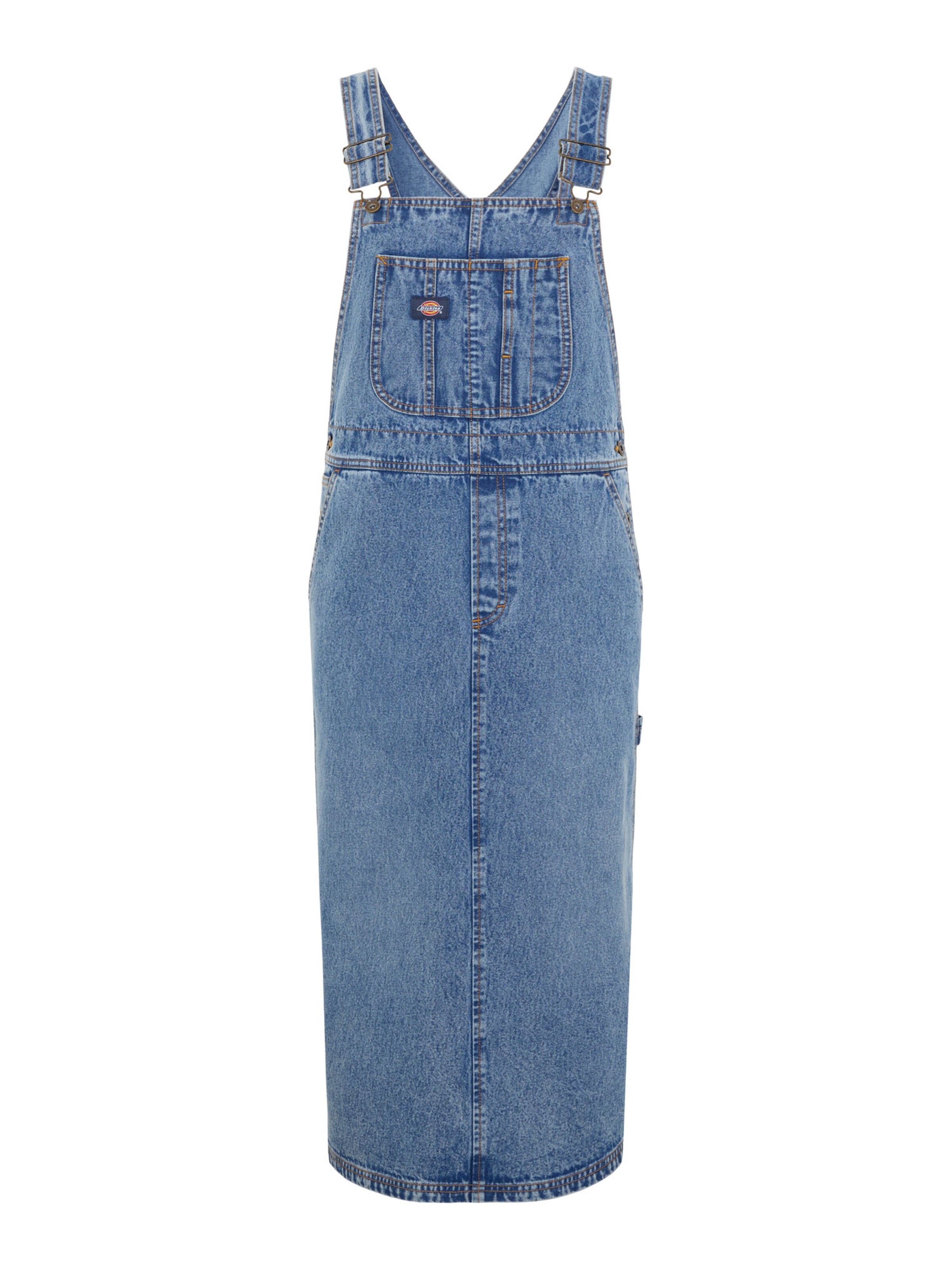 DICKIES Šaty - Modrá: predná strana