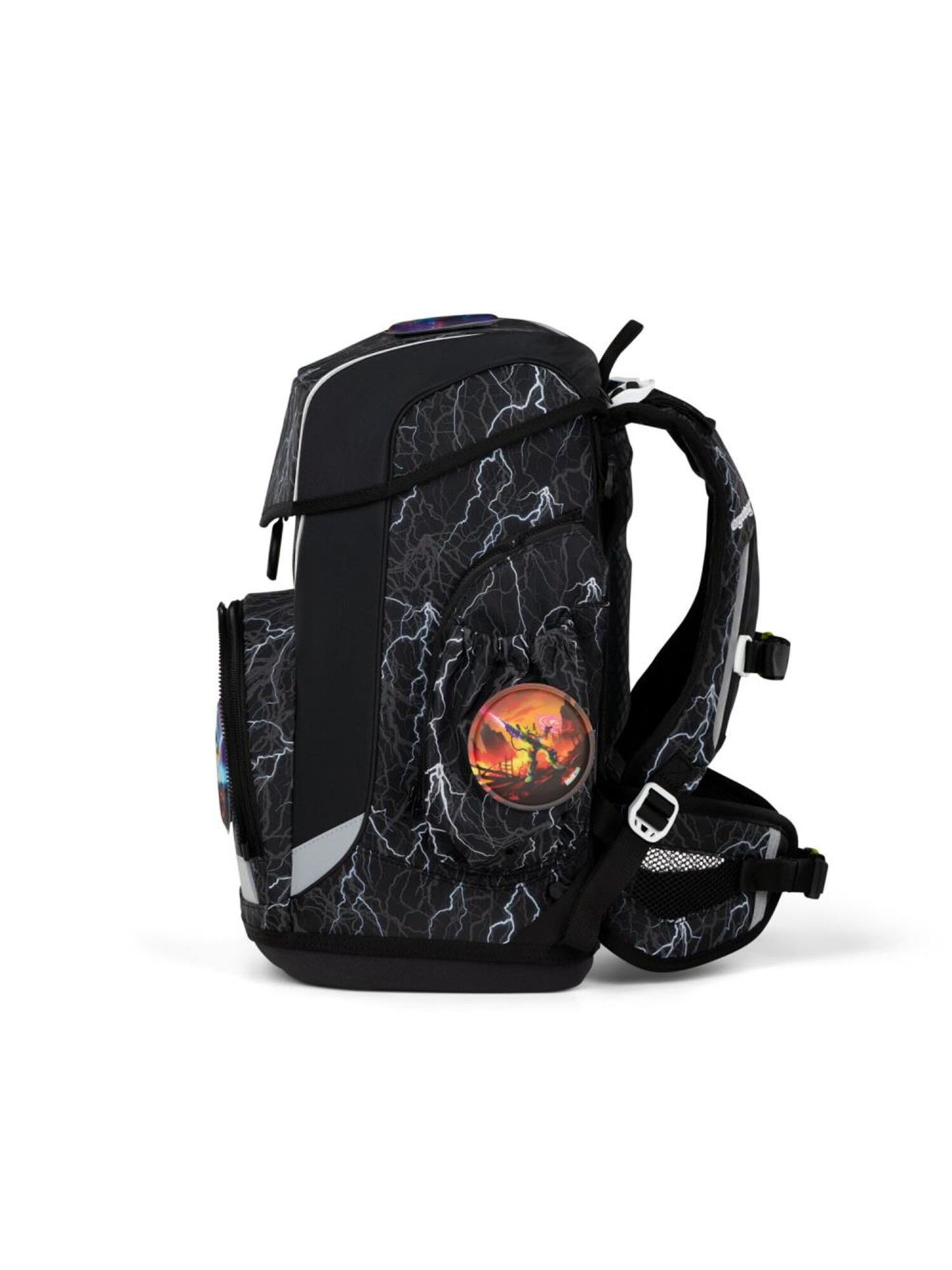 ergobag Backpack 'Cubo Light Schulranzen Set' in Black