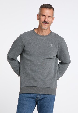 Schmuddelwedda Sweatshirt in Grijs: voorkant