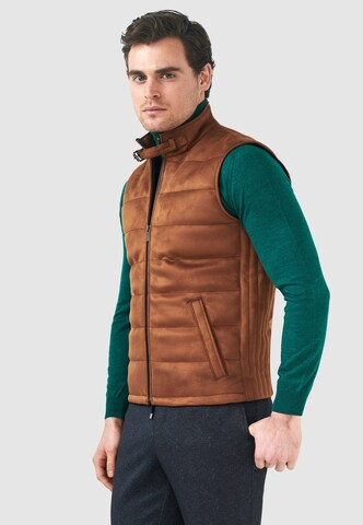 PIERRE CARDIN Vest in Brown