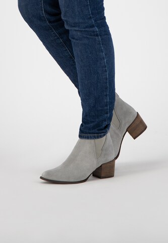 NoGRZ Chelsea boots 'G.Quarenghi' in Grijs: voorkant