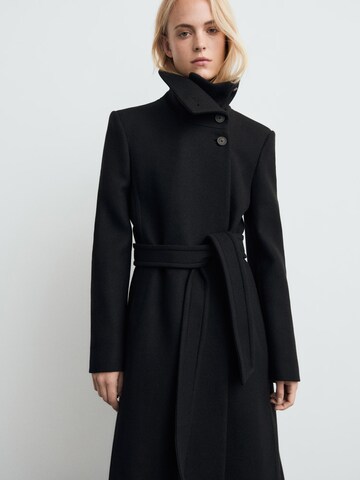 MANGO Преходно палто 'SIRENITA' в черно