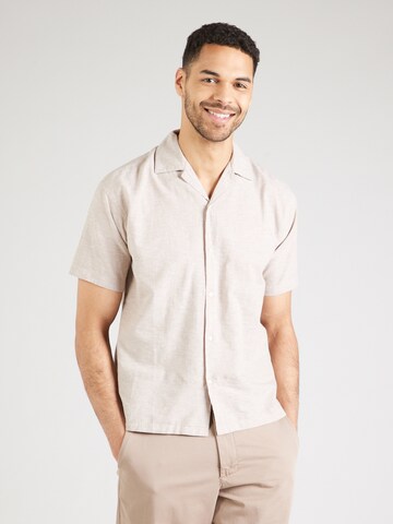 JACK & JONES Regular fit Skjorta 'JJBREEZE' i beige: framsida