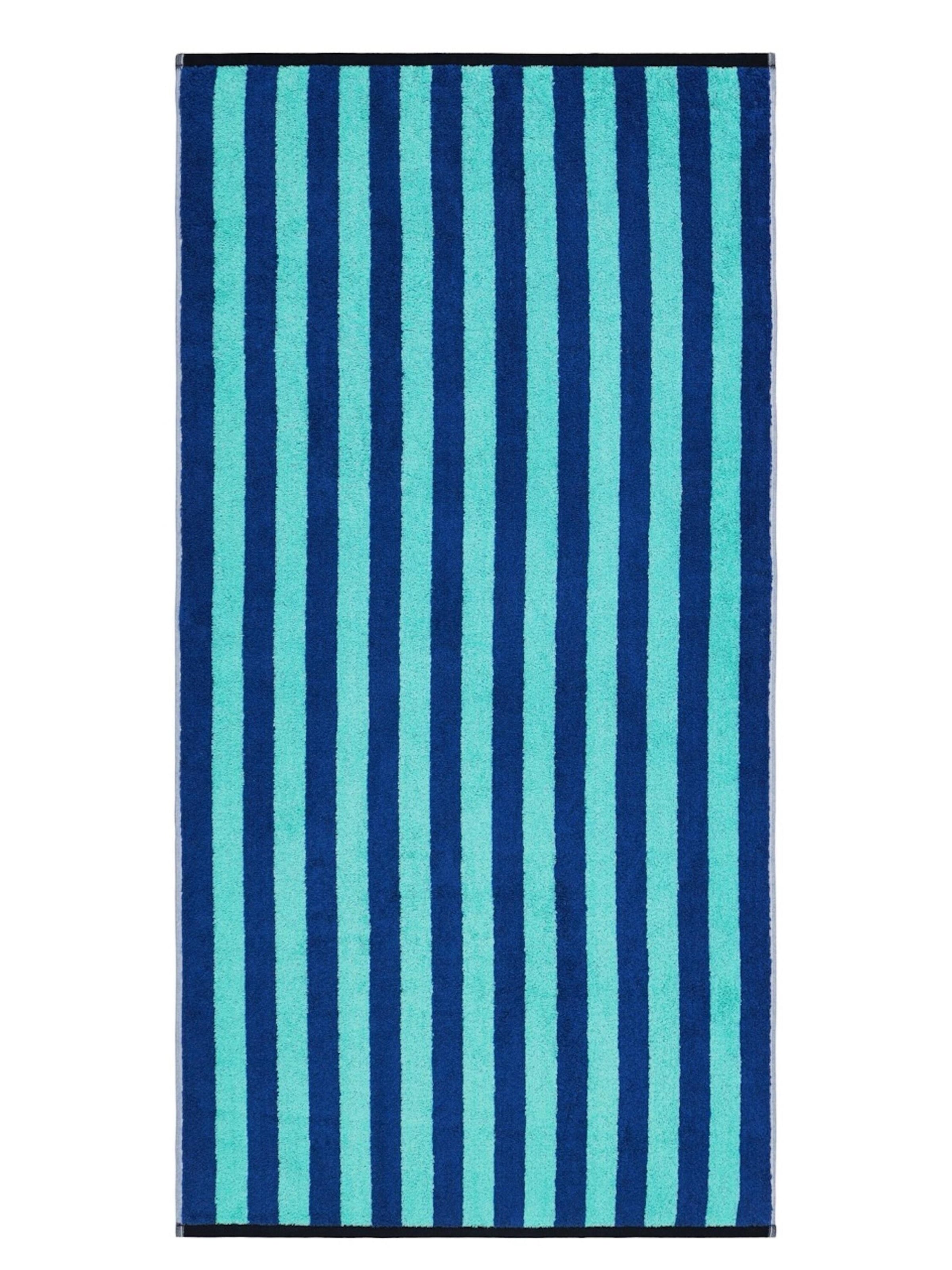 Serviette de douche 'Good Vibes' Herzbach home en bleu
