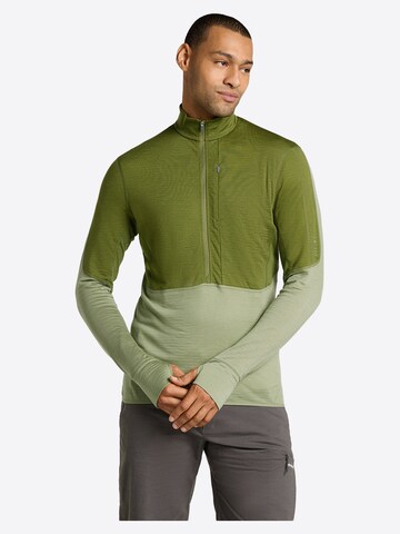 zaļš ICEBREAKER Sportisks džemperis 'M Mer 200 Realfleece Descender LS Half'