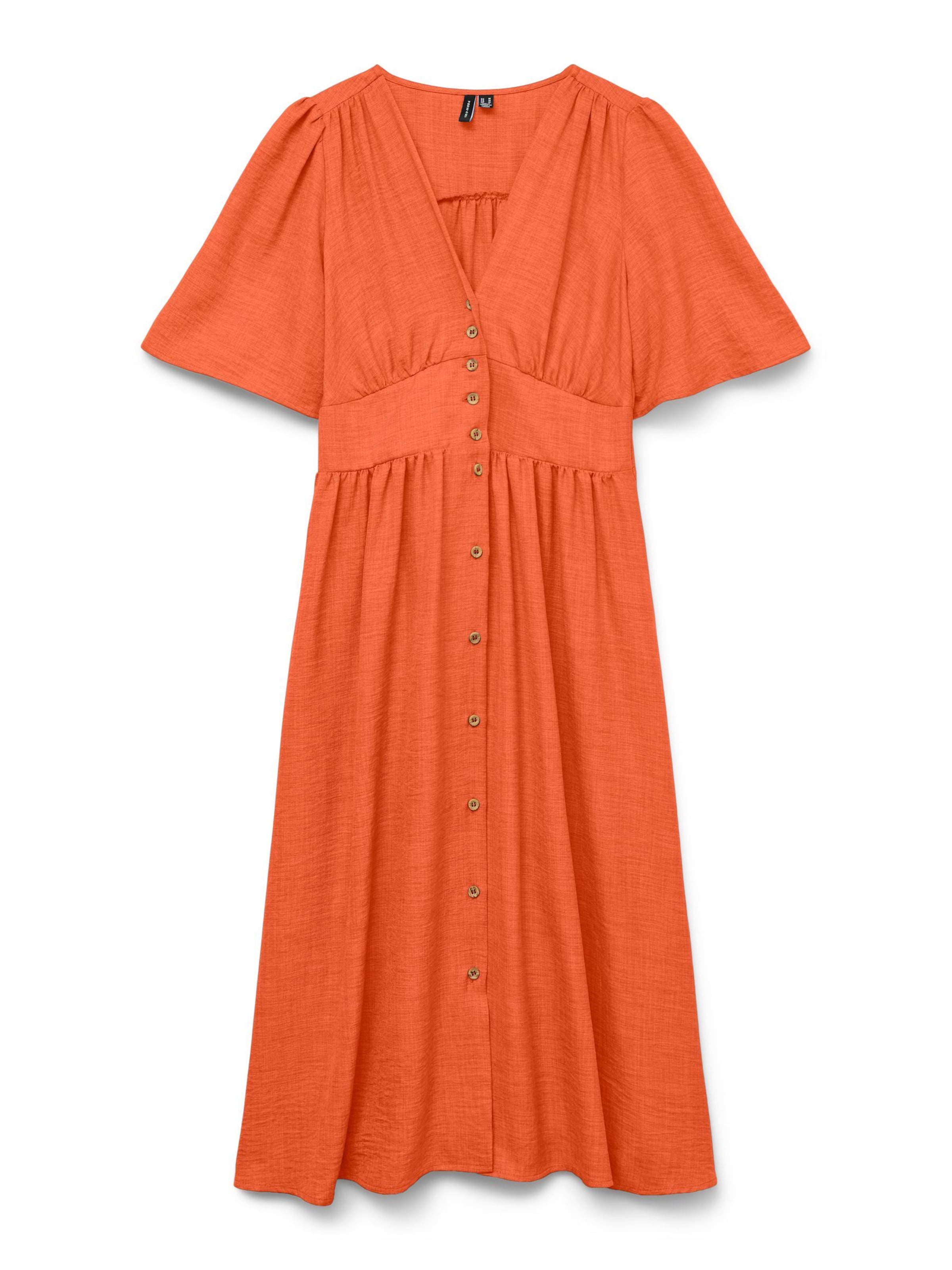 Robe-chemise 'MELANEY' VERO MODA en orange : devant