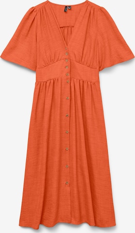 Robe-chemise 'MELANEY' VERO MODA en orange : devant
