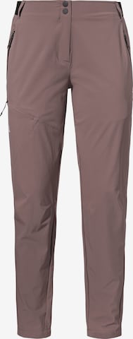 Regular Pantalon outdoor ' Hiking Pants Style Blaustein WMS ' Schöffel en violet : devant