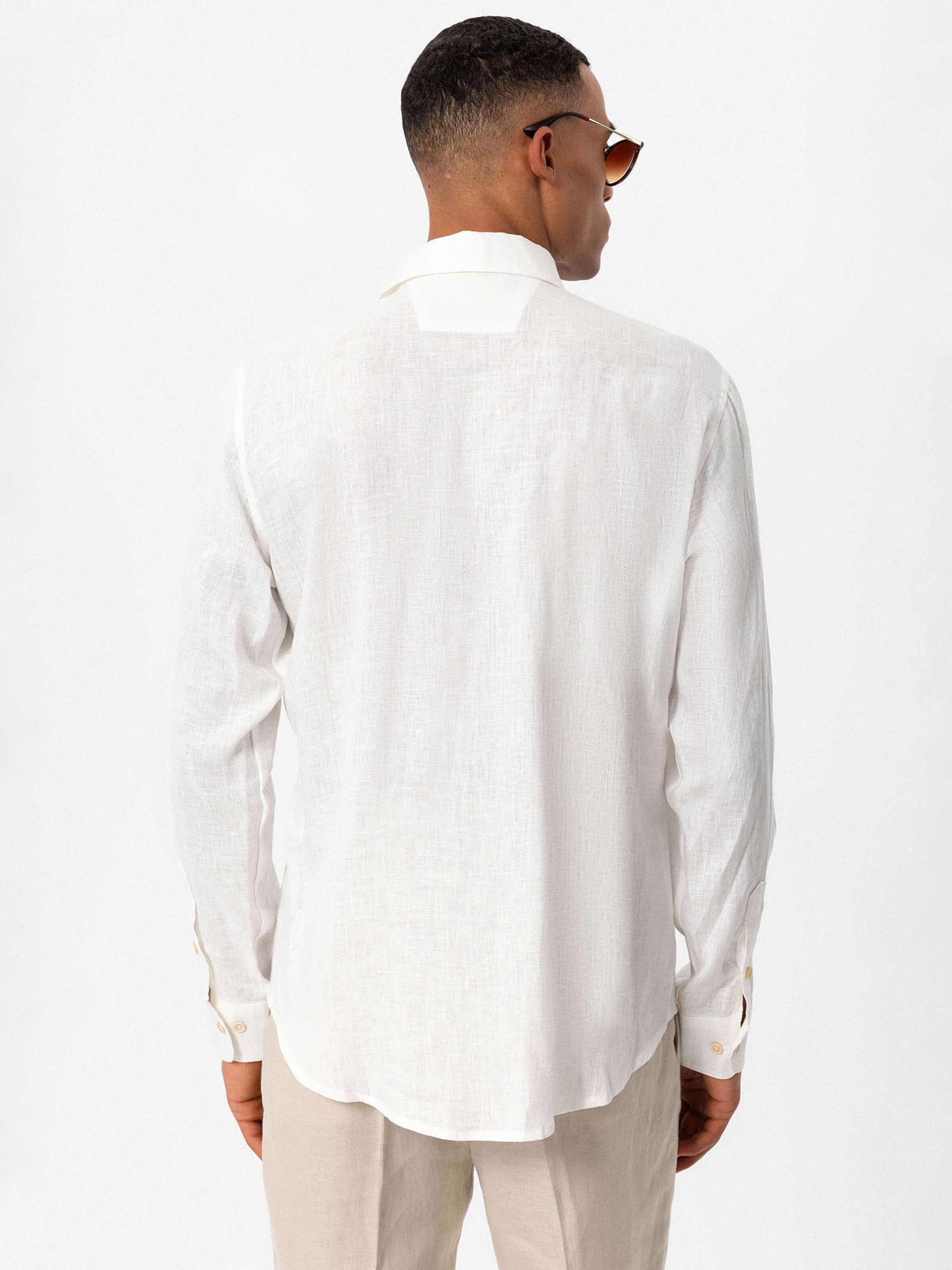 Antioch Slim fit Button Up Shirt in White