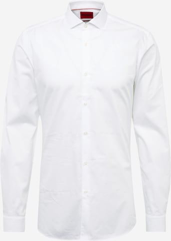 HUGO Red Slim fit Button Up Shirt 'Erriko' in White: front