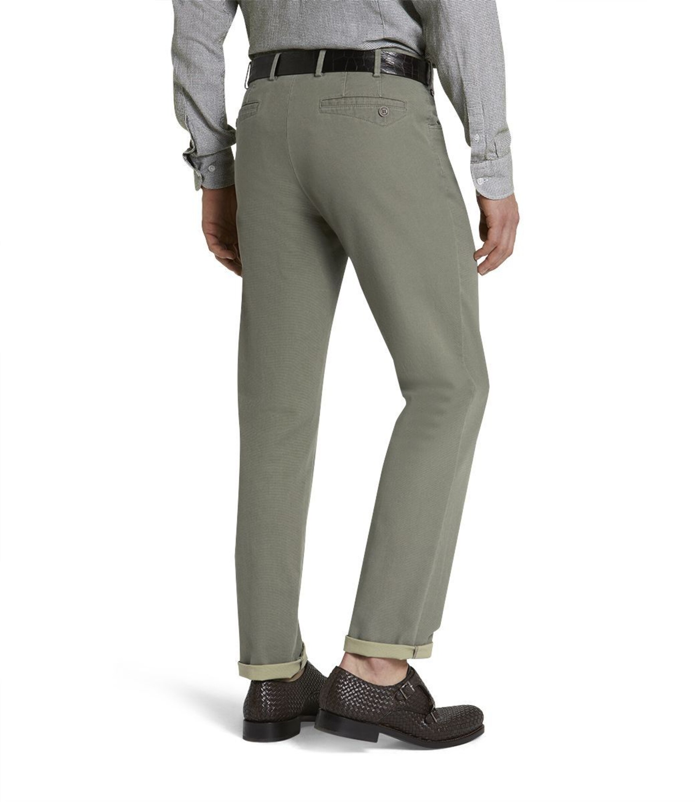 Meyer Hosen Regular Hose 'Dublin' in Grün