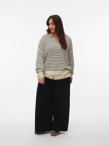 Vero Moda Curve Pullover 'VMCNew Lexsun' in Beige