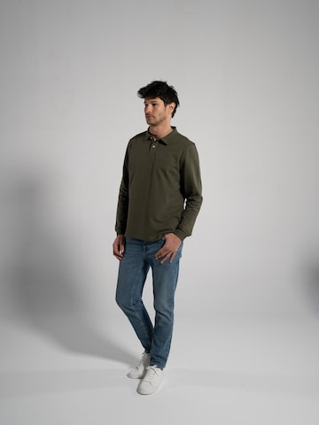 GORG Shirt 'Herren Langarm Poloshirt aus 100% Bio-Baumwolle' in Bruin