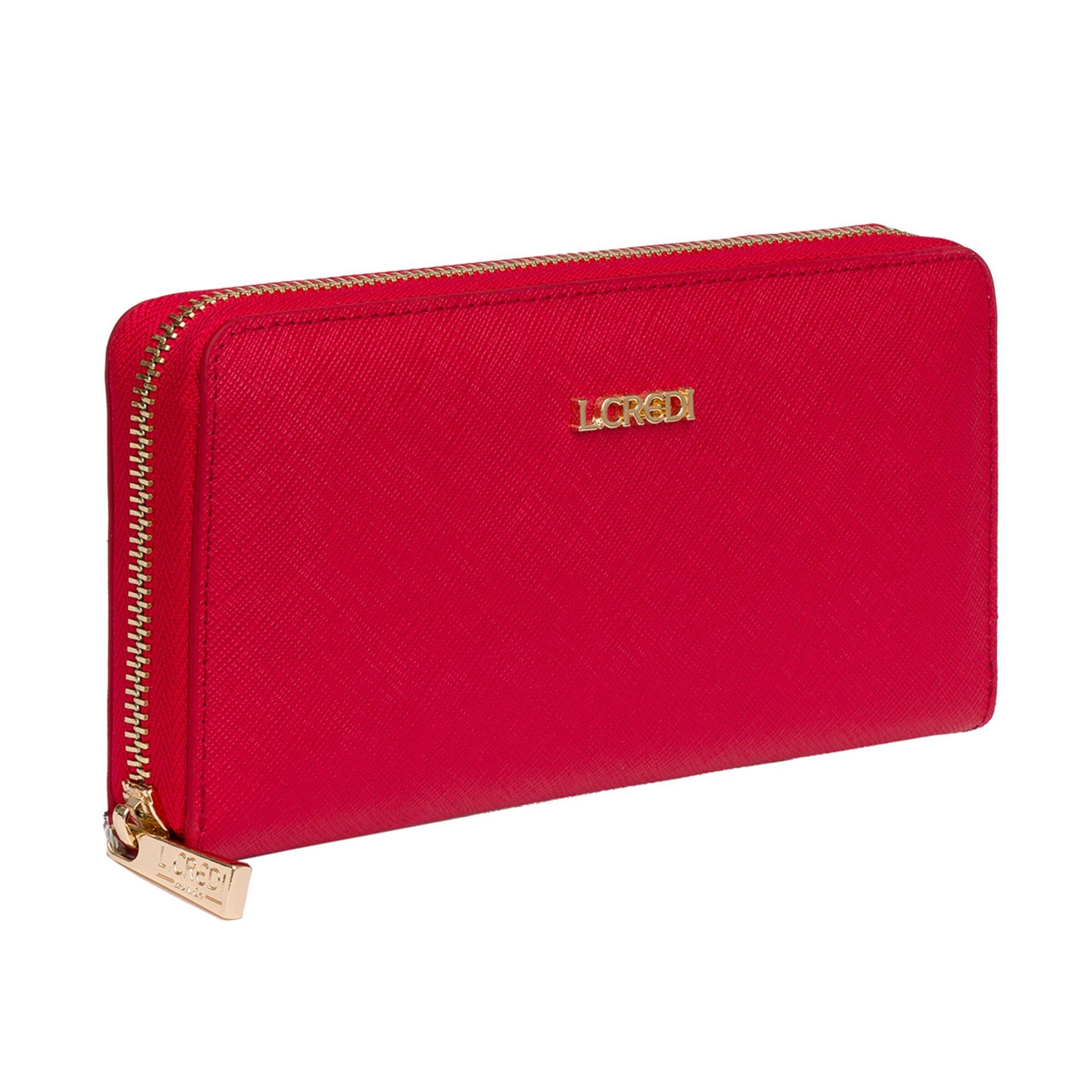 L.CREDI Wallet 'Poema' in Red