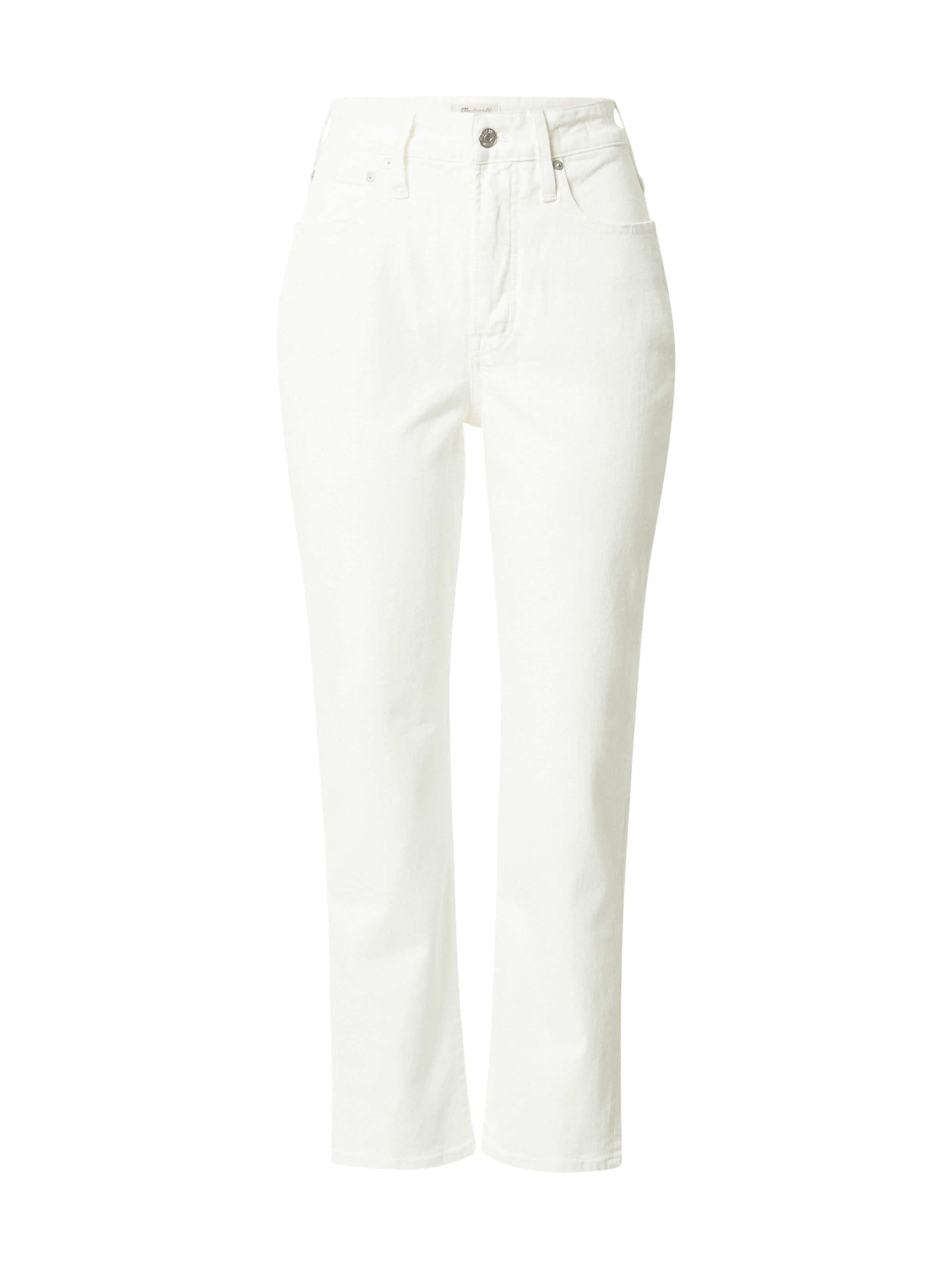 Madewell Regular Jeans in White: front