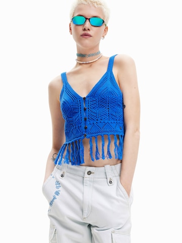 Tops en tricot 'LORO' Desigual en bleu : devant