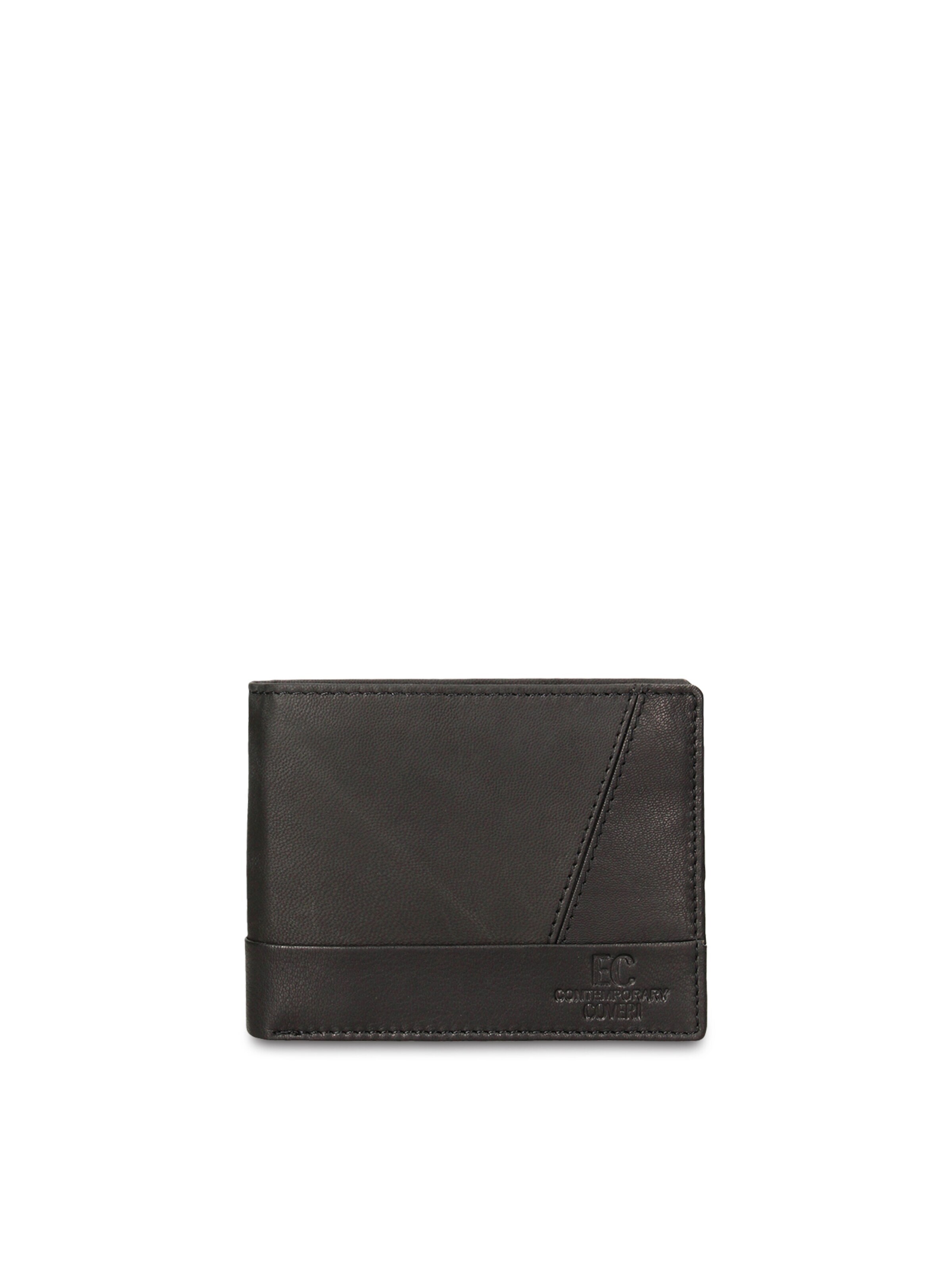 Portamonete 'Portafoglio uomo vera pelle - Astor Prime minimalista' di Coveri Collection in nero: frontale