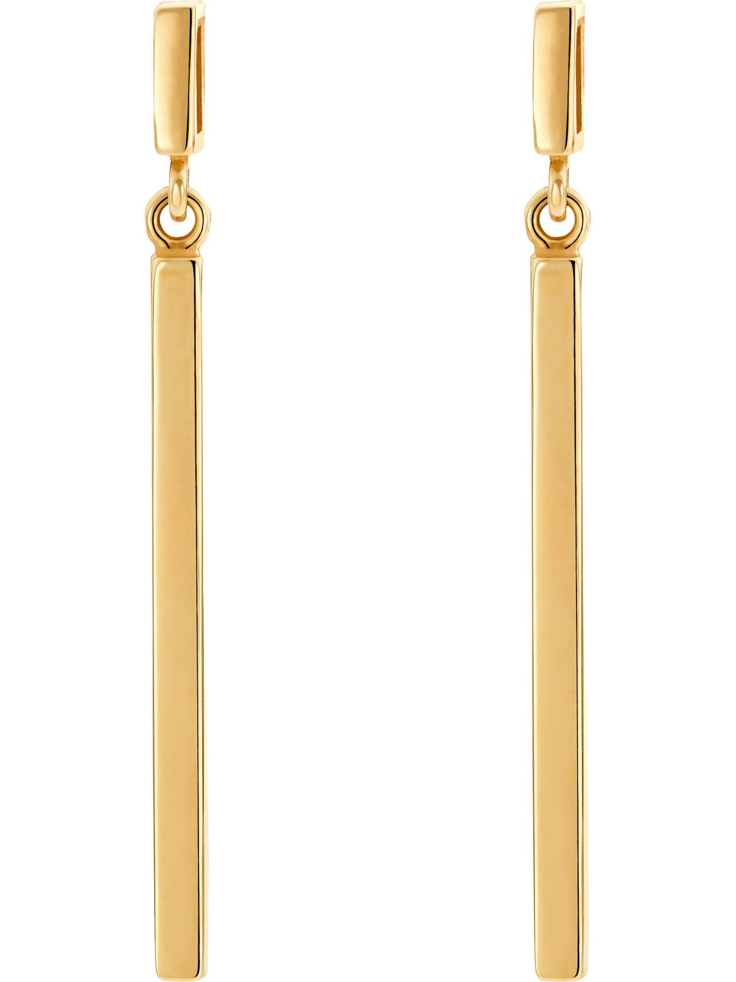 CHRIST Ohrringe in Gelb: Vorderseite