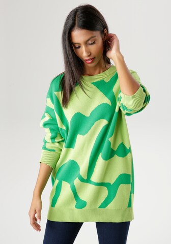 Aniston SELECTED Sweater in Green: front