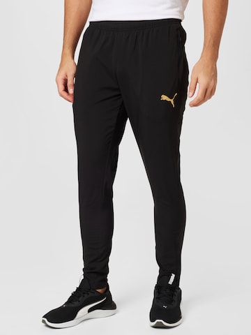 PUMA Slim fit Workout Pants 'Neymar Jr Diamond' in Black: front