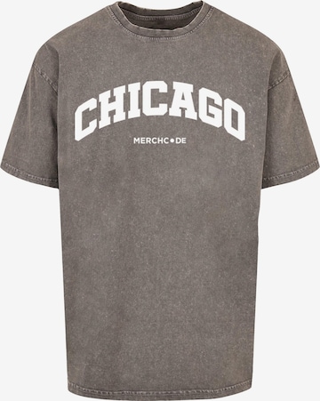 T-Shirt 'Chicago Wording' Merchcode en gris : devant