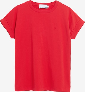 ARMEDANGELS Тениска 'IDAARA' в червено: отпред