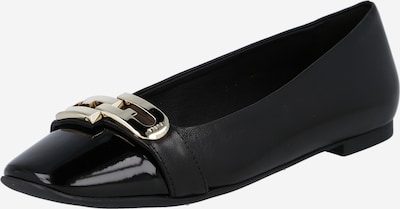 FURLA Ballerines en or / noir, Vue avec produit