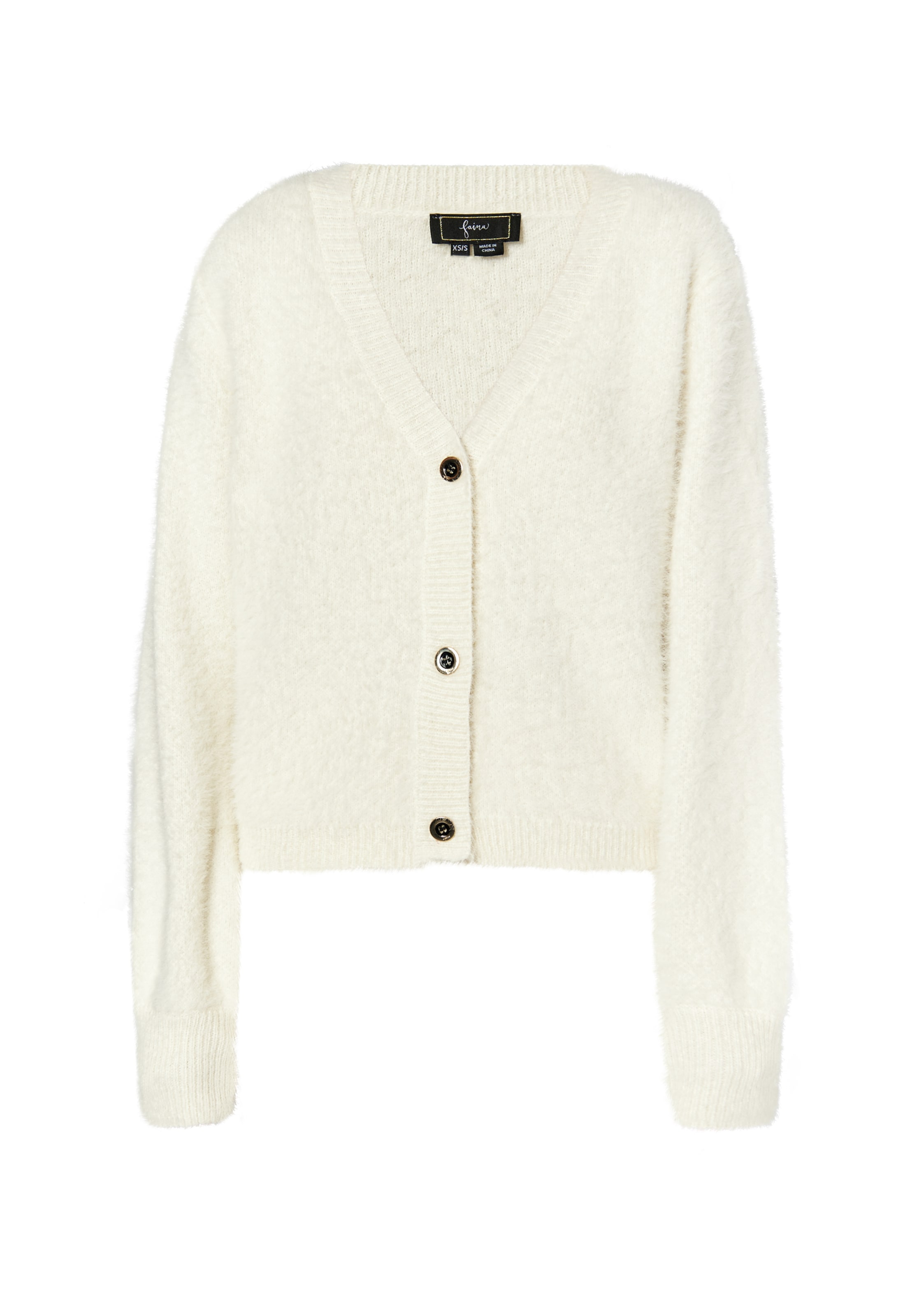 faina Pletena jopa | bela barva: sprednja stran