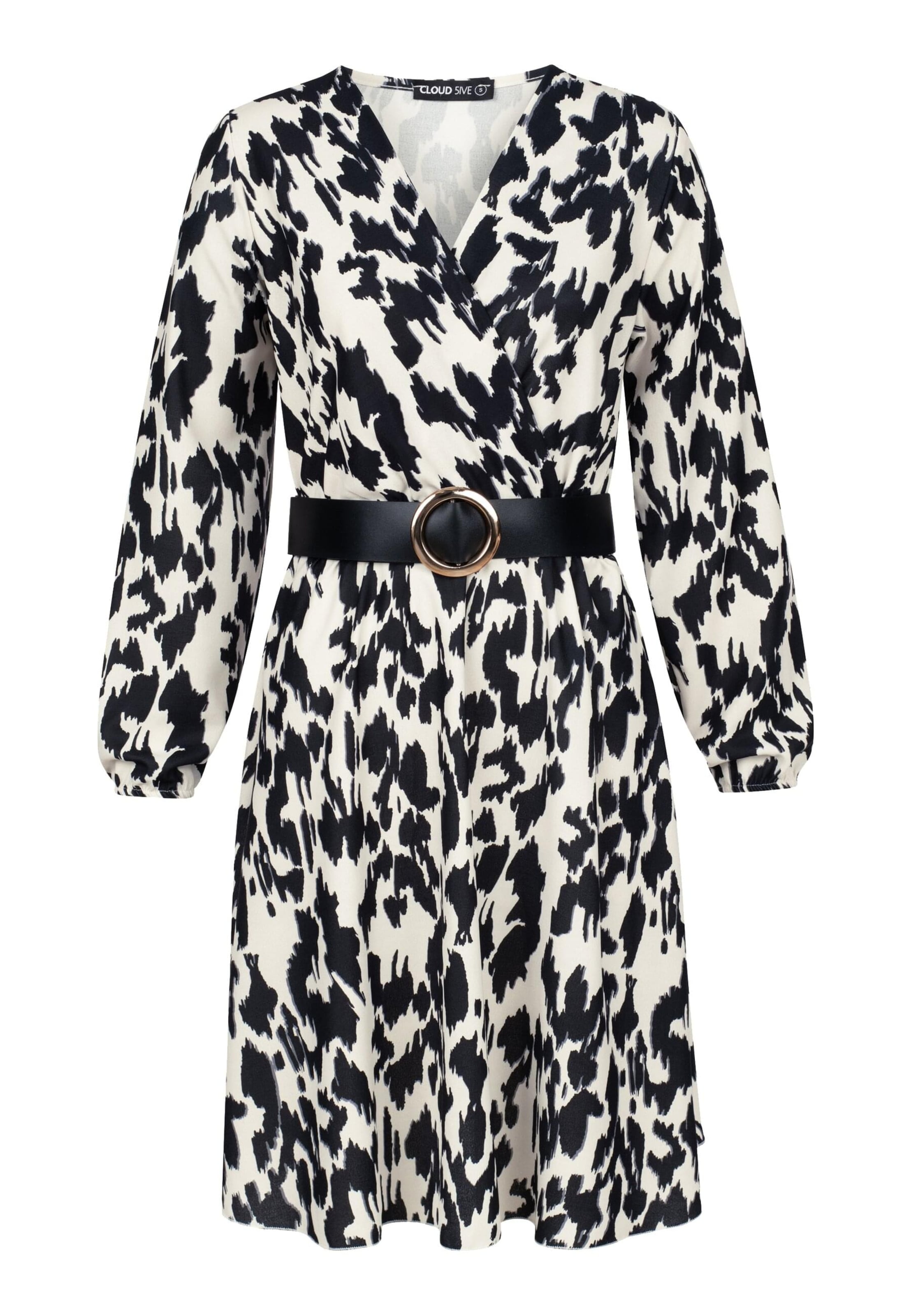 Cloud5ive Kleid in Schwarz: Vorderseite
