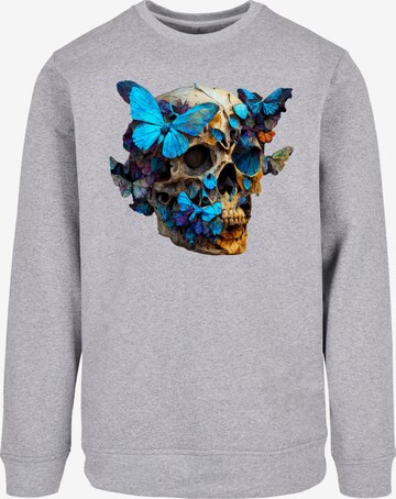 F4NT4STIC Sweatshirt 'Schmetterling' in Grijs: voorkant