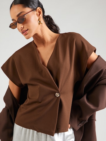 SISTERS POINT Bluse 'GEVELA-VE' i brun