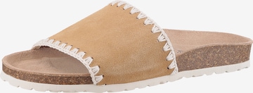 Aniston Mules in Beige: front