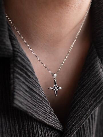 warpedsense Necklace 'Molten Star' in Silver