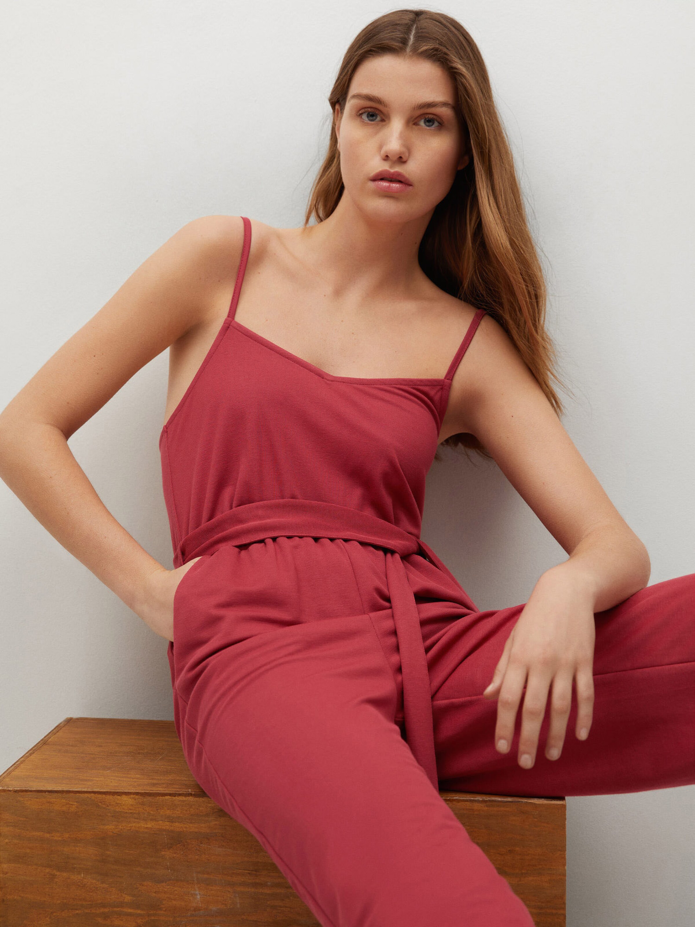 Frauen Jumpsuits MANGO Jumpsuit 'DOMENICO' in Cranberry - AB65407 Frauen Jumpsuits MANGO Jumpsuit 'DOMENICO' in Cranberry - AB65407