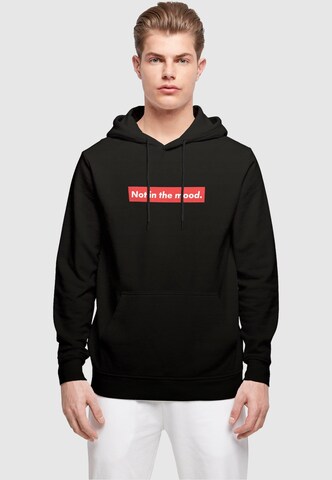 Merchcode Sweatshirt 'NITM - Sup Mood' in Zwart: voorkant