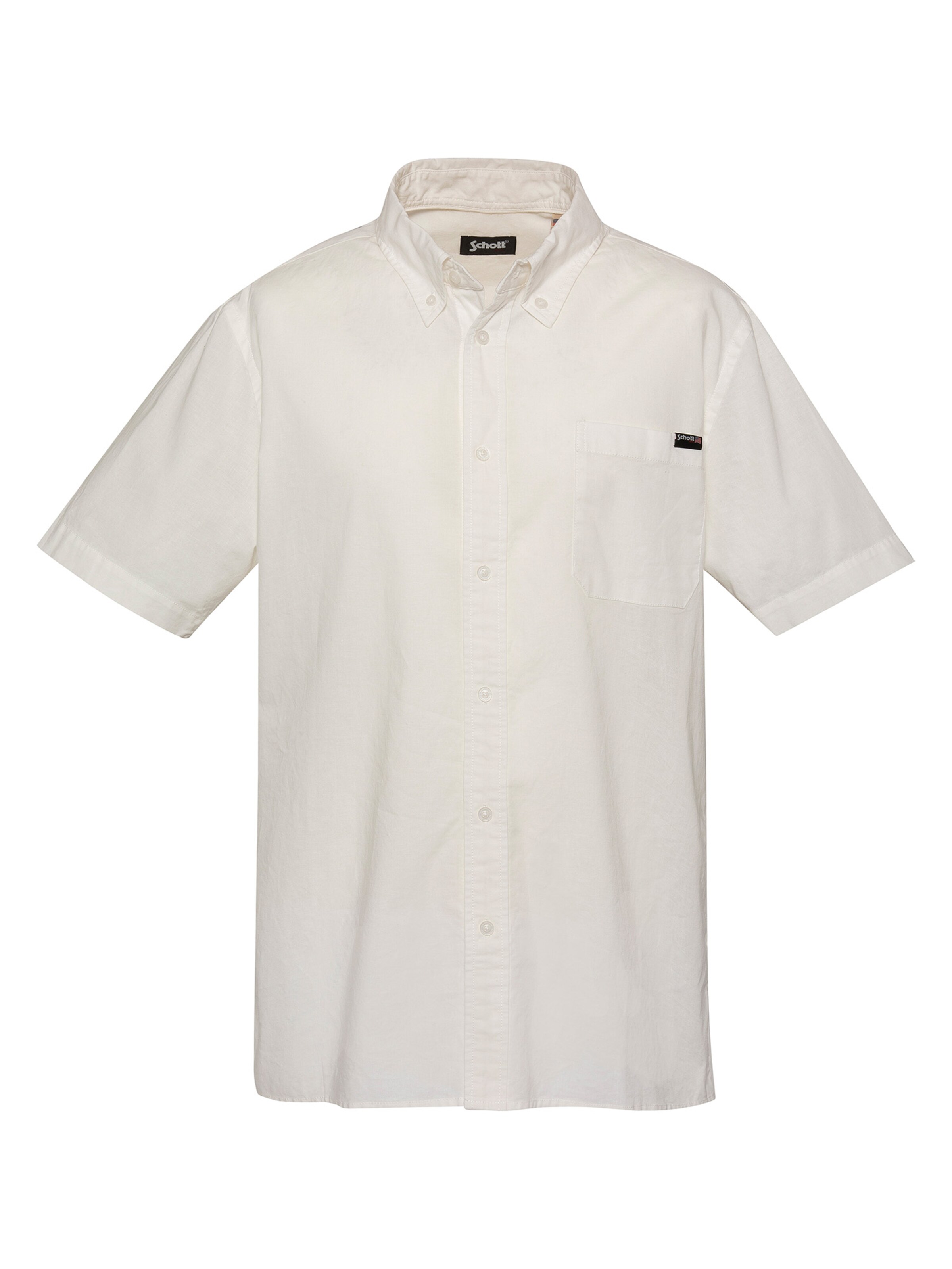 Schott NYC Button Up Shirt in XXL in White, Item view
