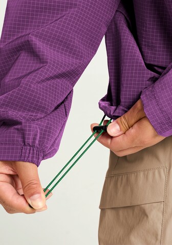 JACK WOLFSKIN Outdoor Jacket in Purple