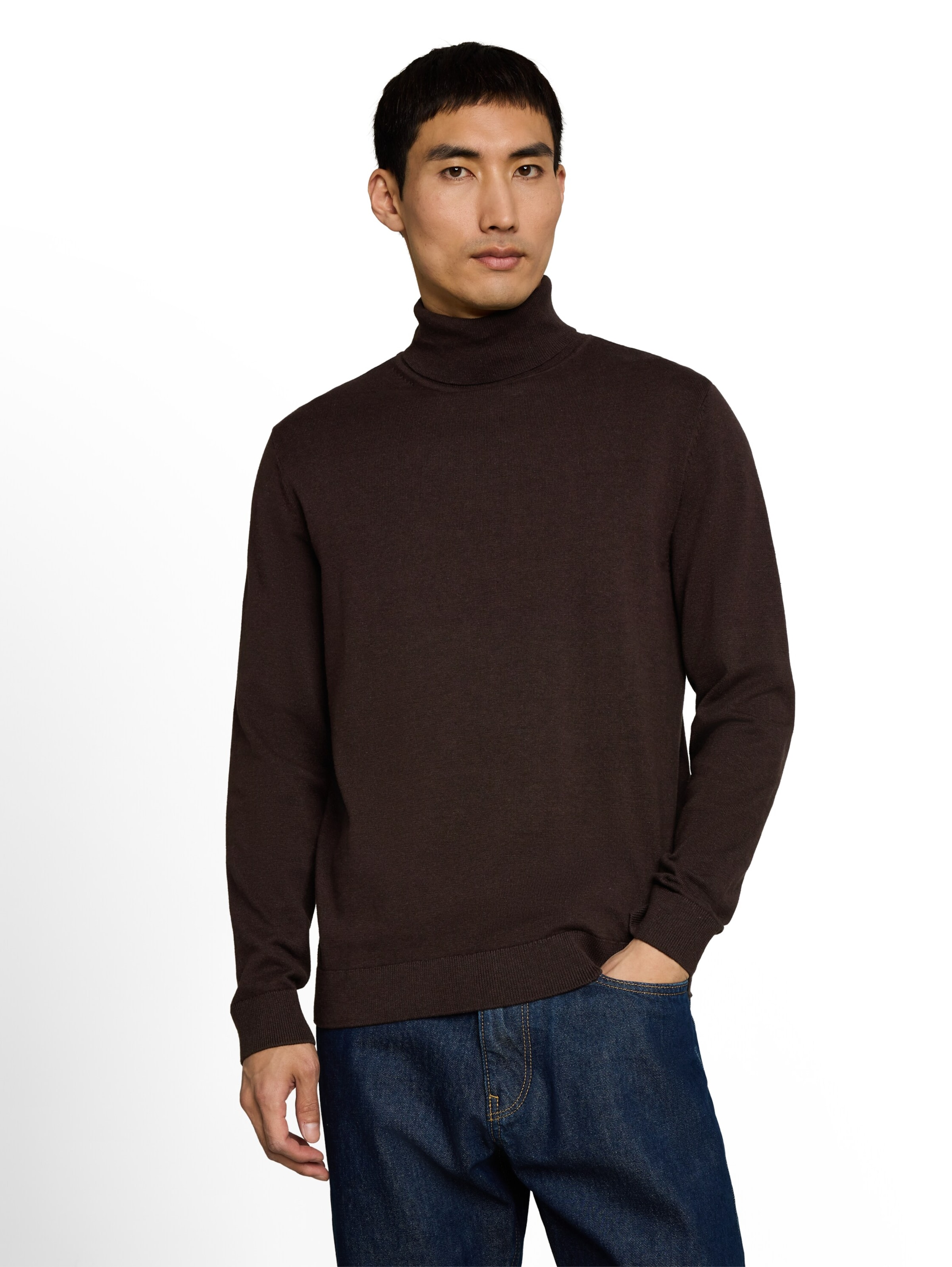 TOM TAILOR Sweater in Brown: front