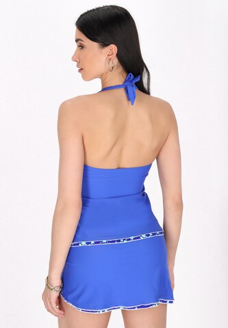 faina - Bustier Tankini en azul