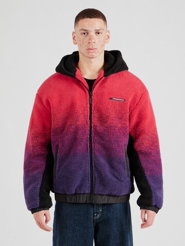 Pegador Fleece jas 'ABSECON' in Roze: voorkant
