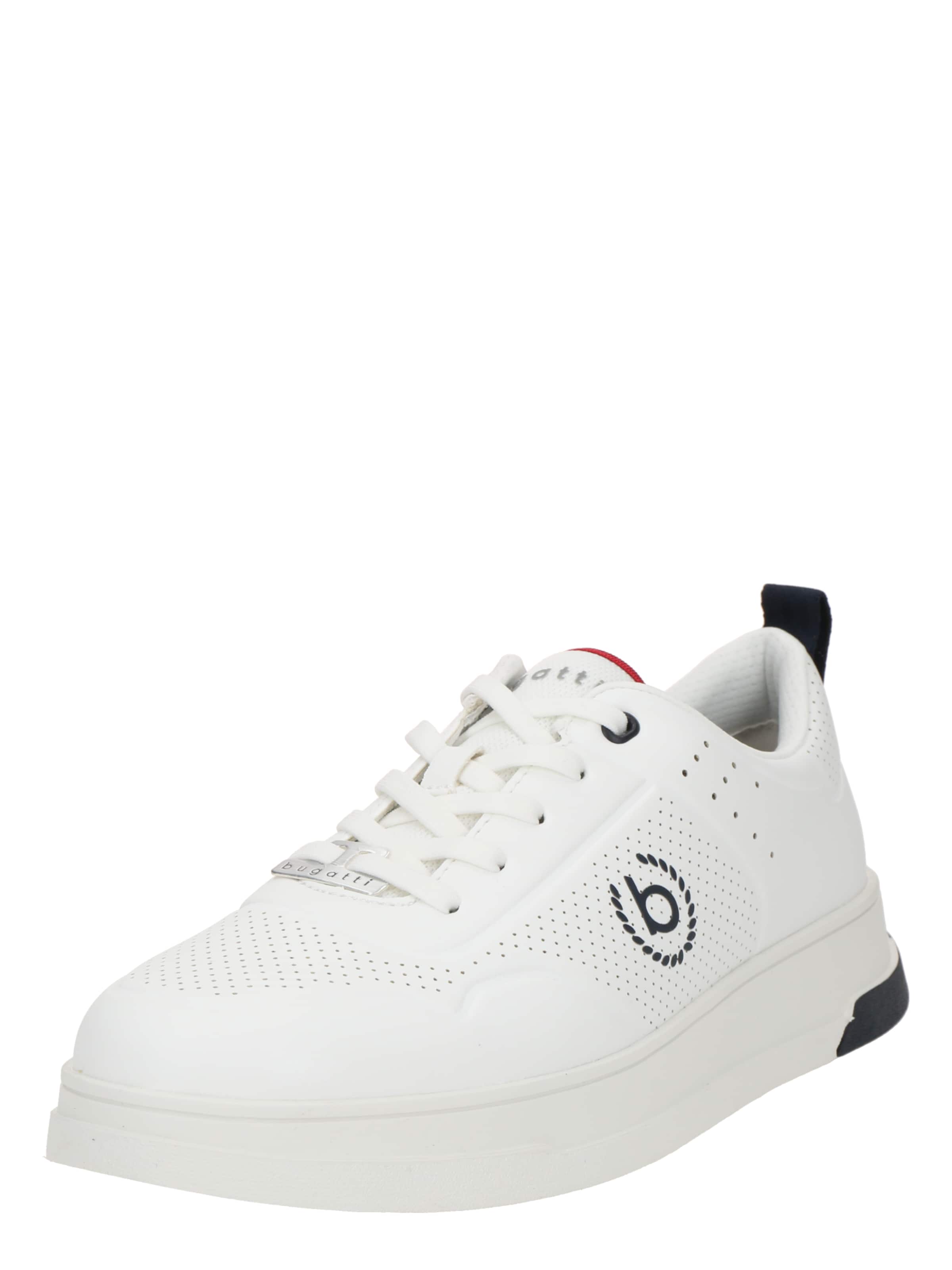 Sneaker low de la bugatti pe alb: față