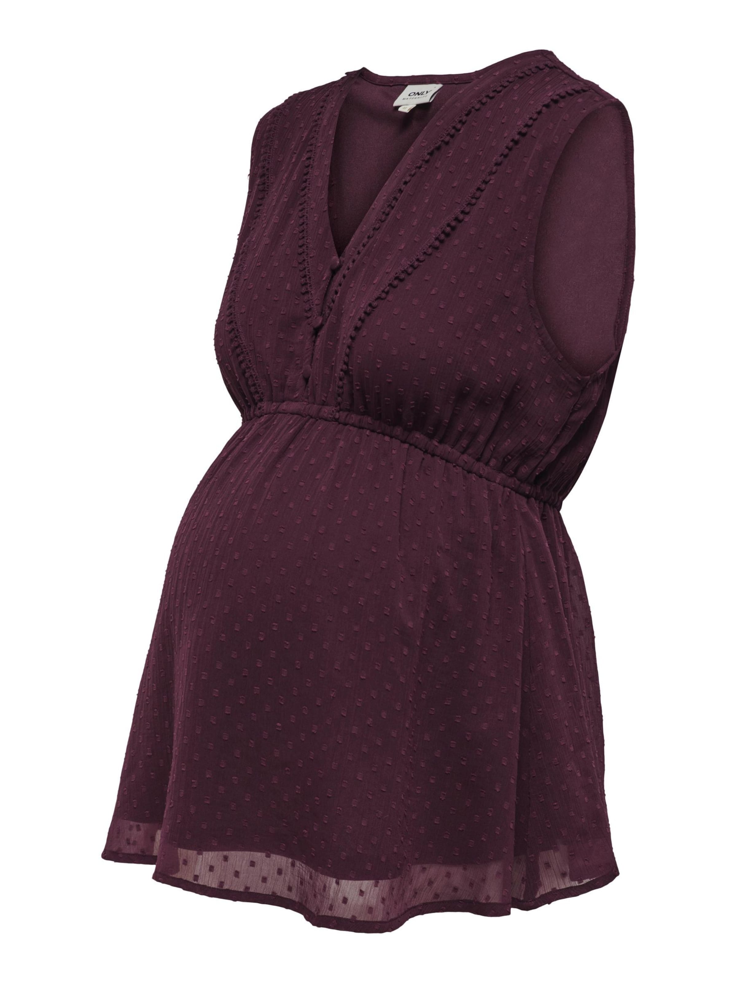 Only Maternity Blouse in Purple: front