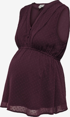 Only Maternity Blouse in Purple: front