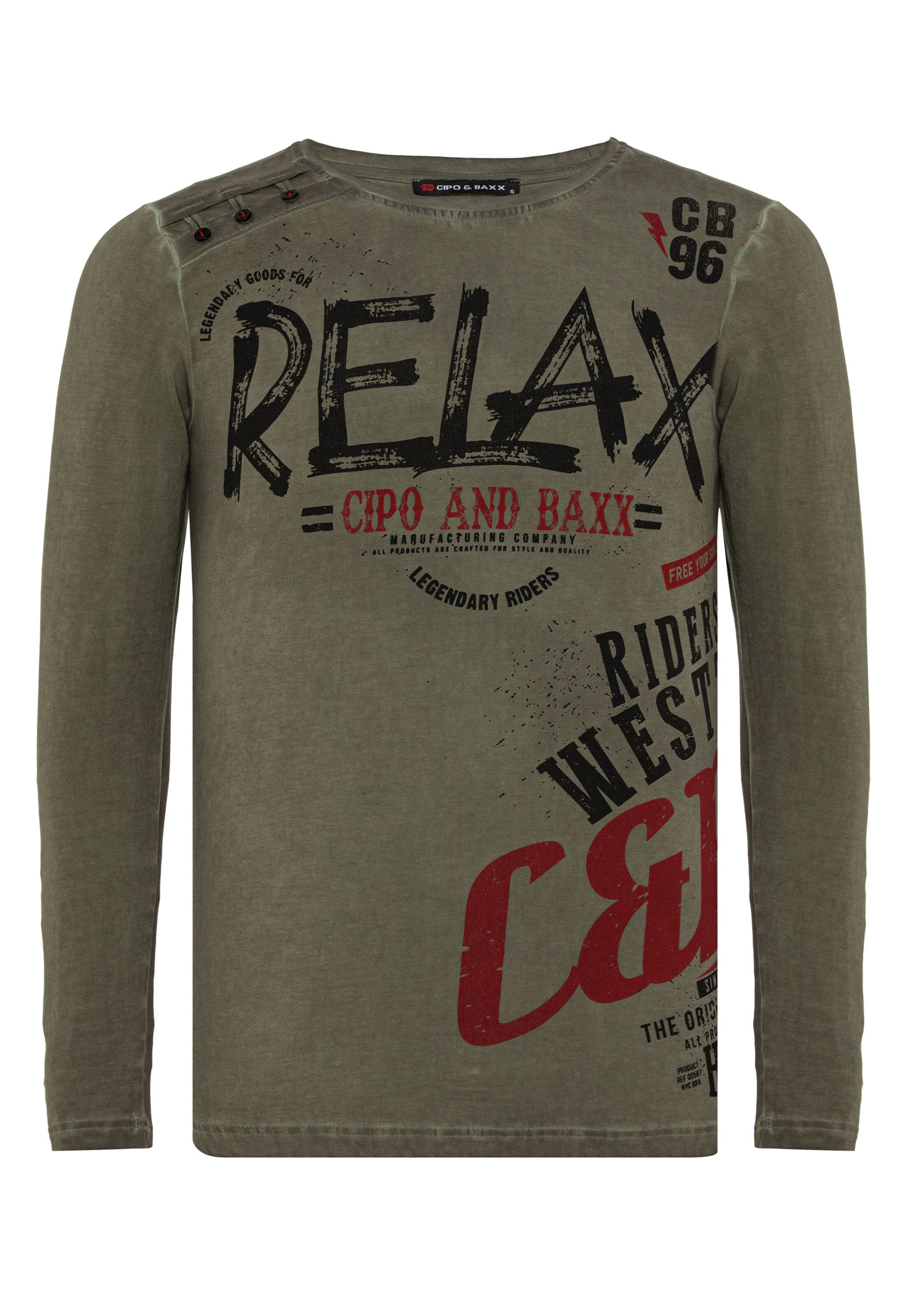 T-Shirt CIPO & BAXX en vert : devant