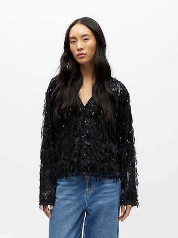 juoda OBJECT Kardiganas 'OBJLIOR': priekis